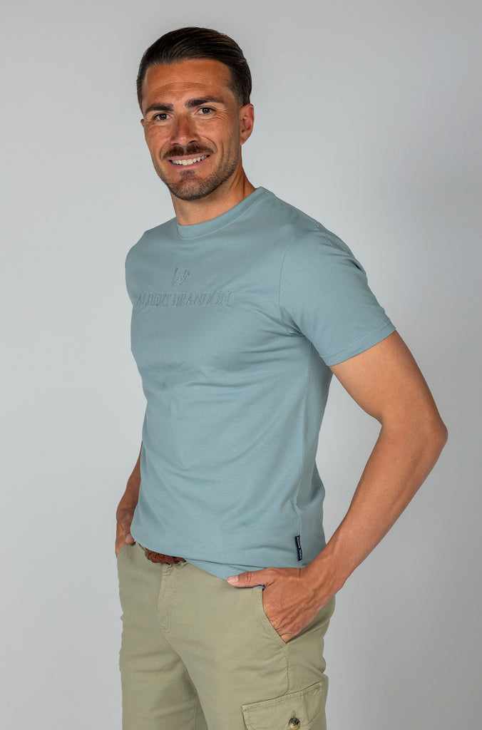 Camiseta Soft Azul Brandon Brand Bordada