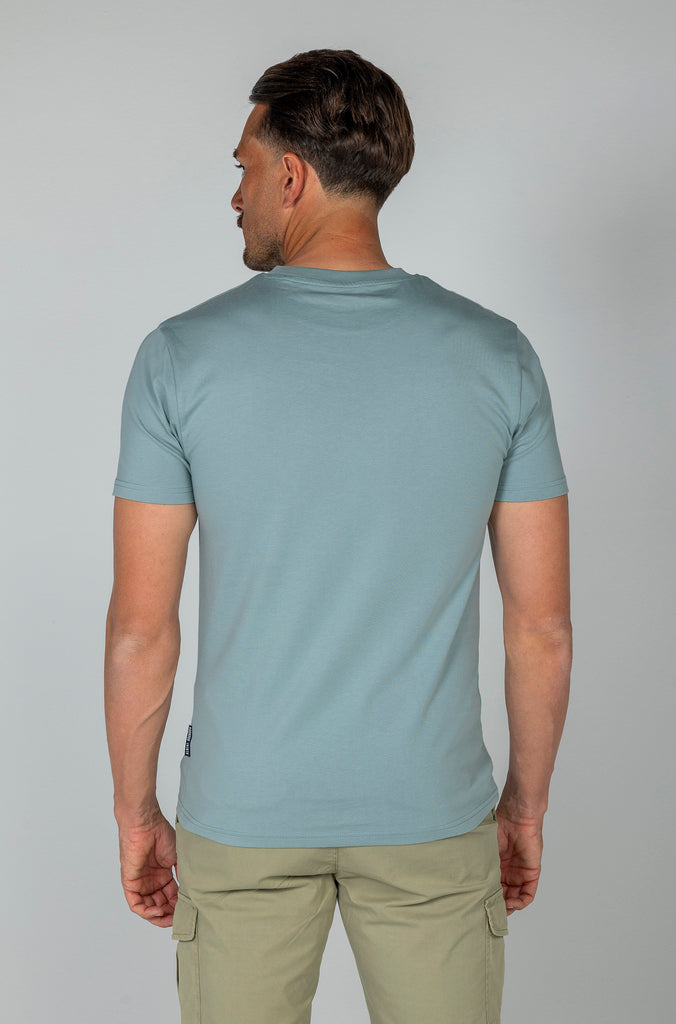 Camiseta Soft Azul Brandon Brand Bordada