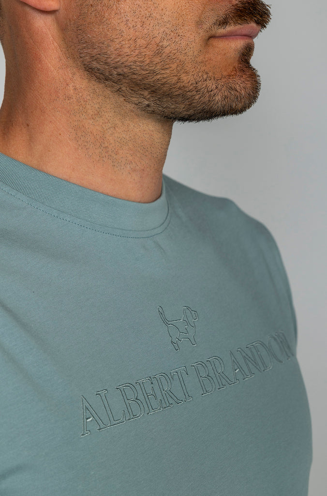 Camiseta Soft Azul Brandon Brand Bordada