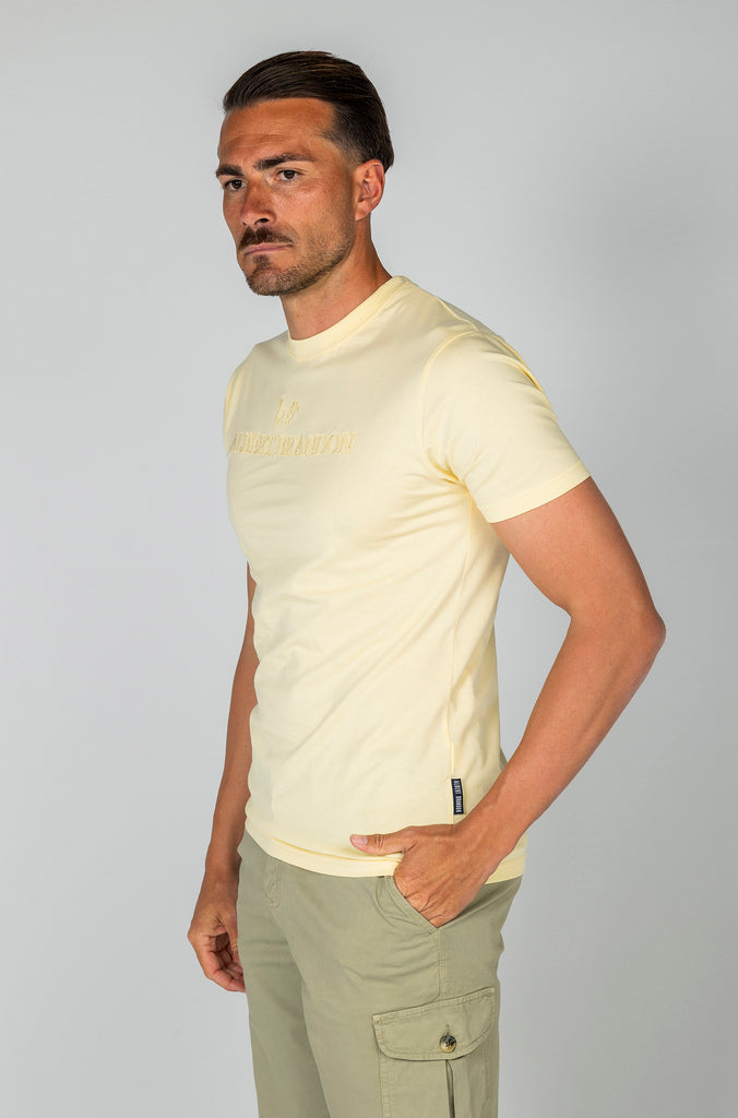 Camiseta Amarilla Brandon Brand Bordada