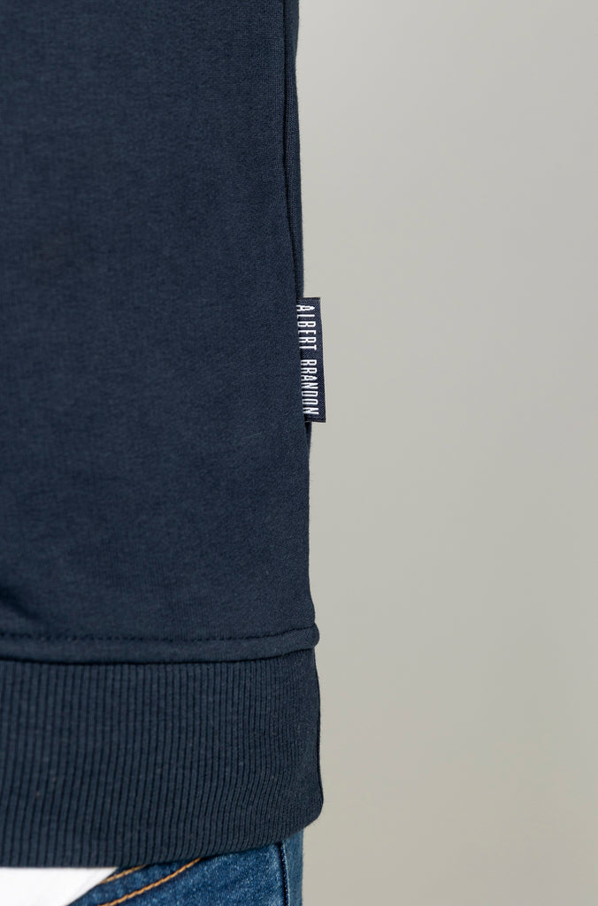 Sudadera Brandon letras relieve marino