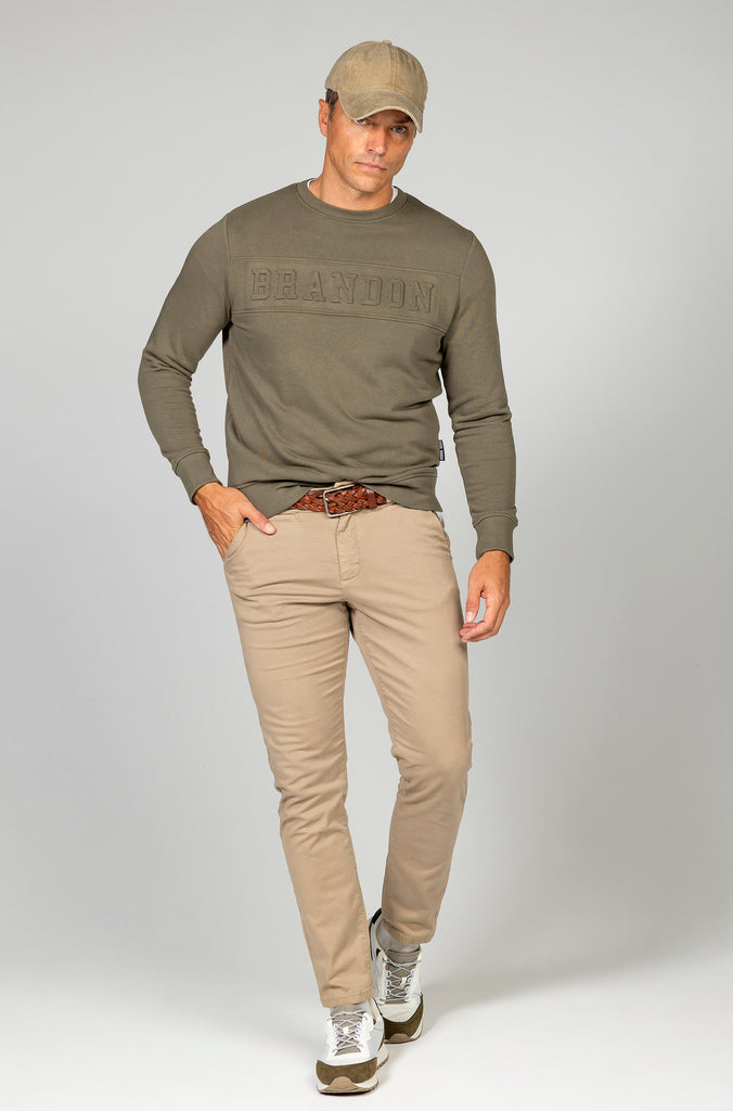 Sudadera Brandon flock verde