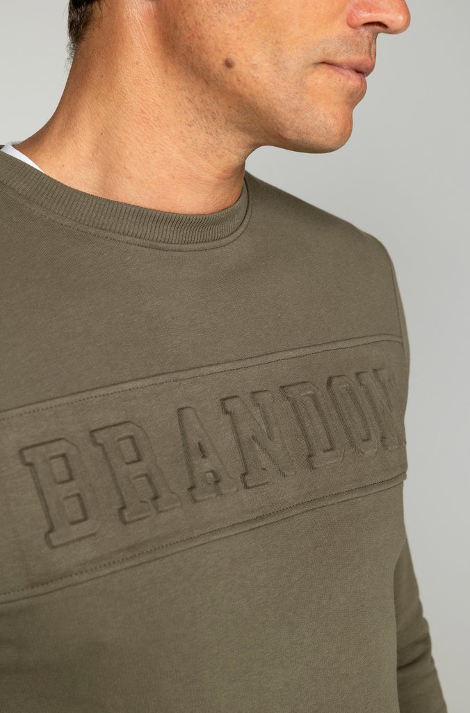 Sudadera Brandon flock verde