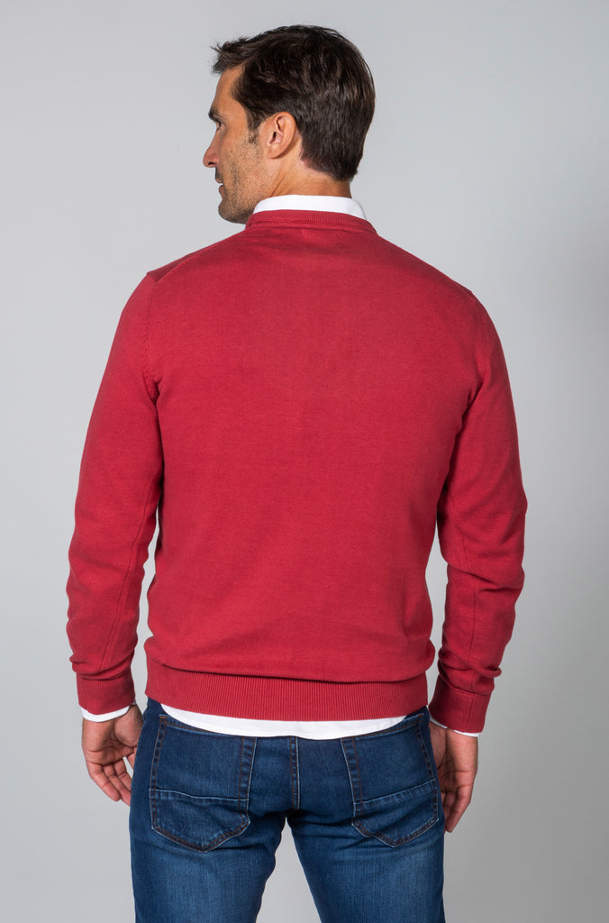 Pack jersey cuello caja color coral y gris medio
