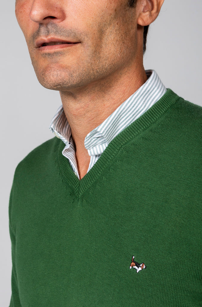 Jersey Cotton Cashmere Verde Medio