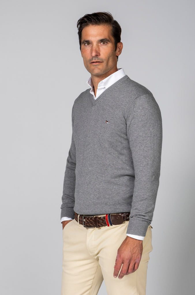 Jersey Cotton Cashmere Gris