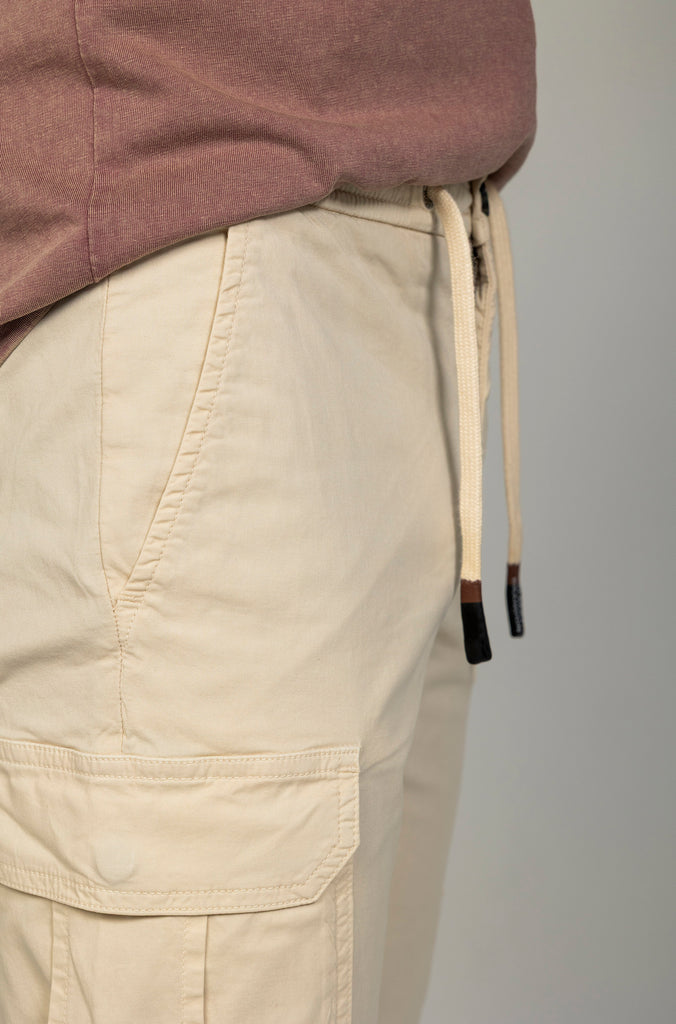 Pantalón Jogger Cargo Piedra Goma Soft