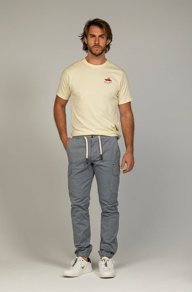 Pantalón Jogger Cargo Índigo Goma Soft