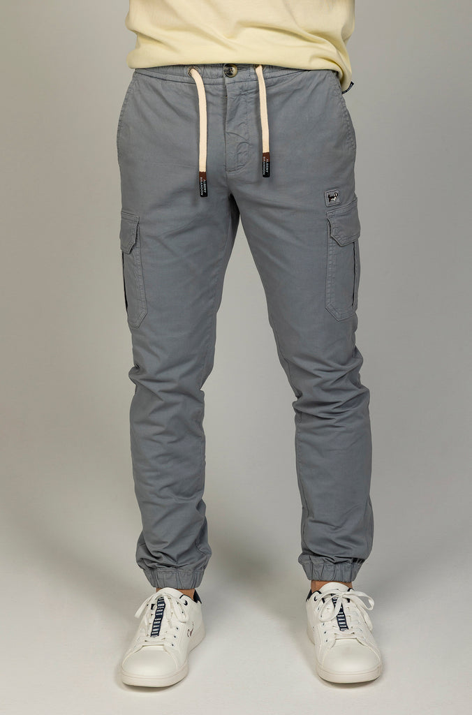 Pantalón Jogger Cargo Índigo Goma Soft