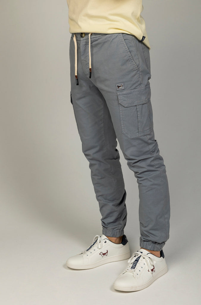 Pantalón Jogger Cargo Índigo Goma Soft