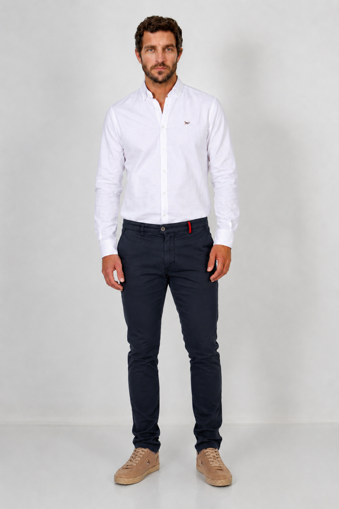 Pantalón Chino Slim Marino