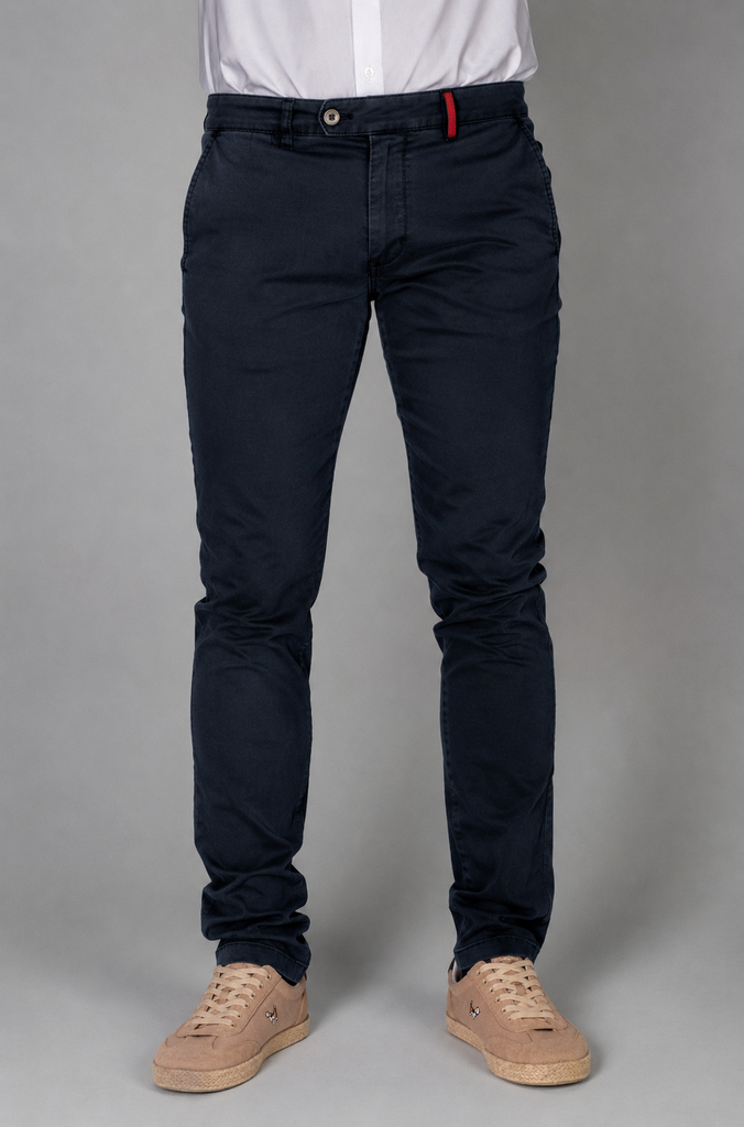 Pantalón Chino Slim Marino