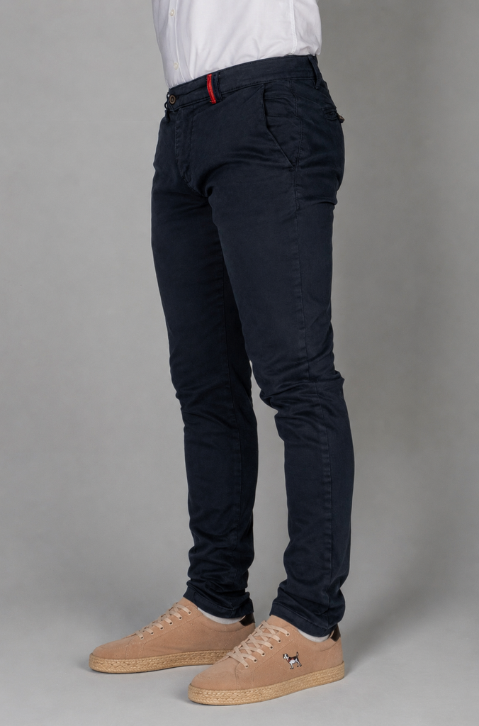 Pantalón Chino Slim Marino