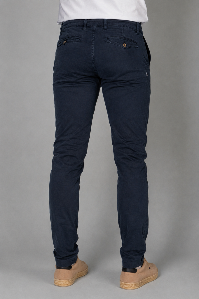 Pantalón Chino Slim Marino