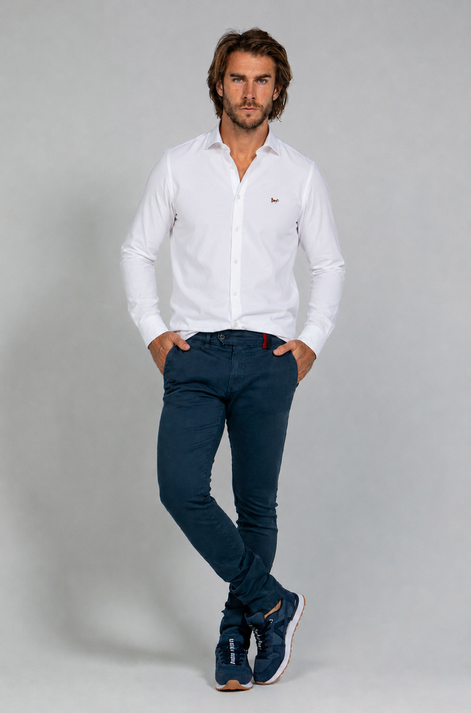 Pantalón Chino Slim Índigo