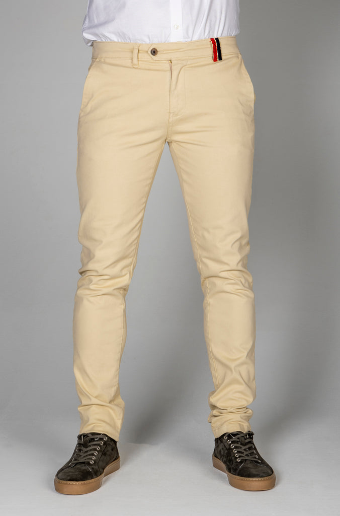 Pantalón Chino Slim Beige