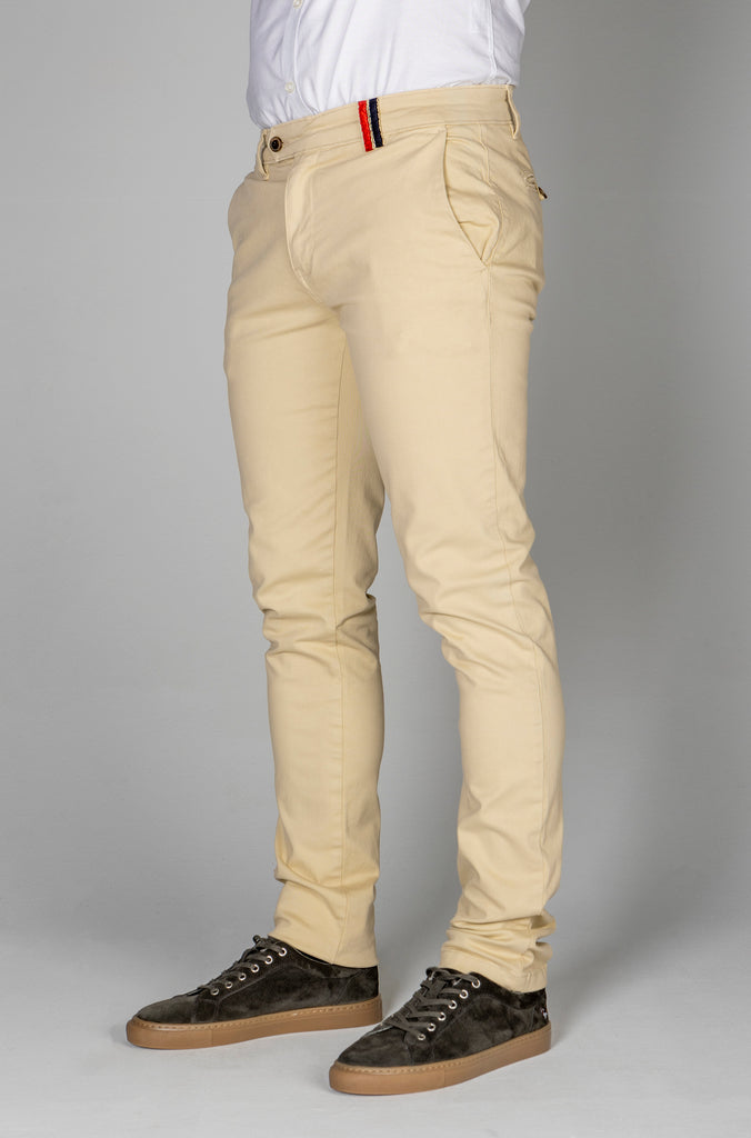 Pantalón Chino Slim Beige