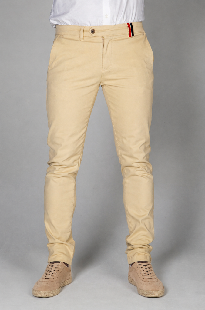 Pantalón Chino Slim Beige