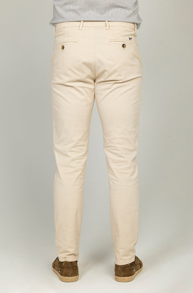 Pantalón Chino Elástico Regular Piedra