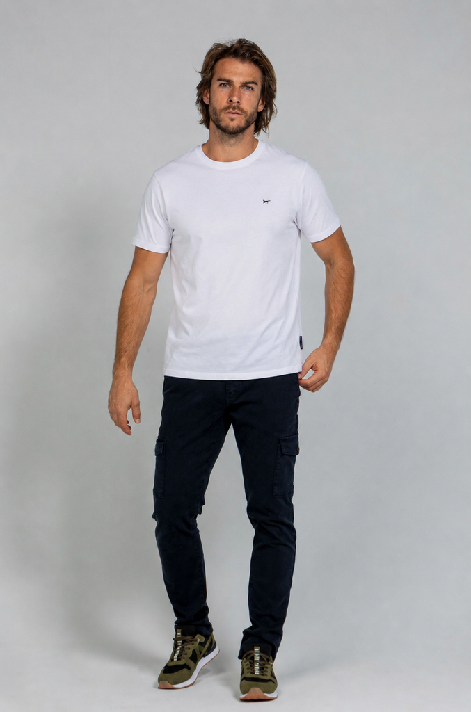 Pantalón Elástico Cargo Marino