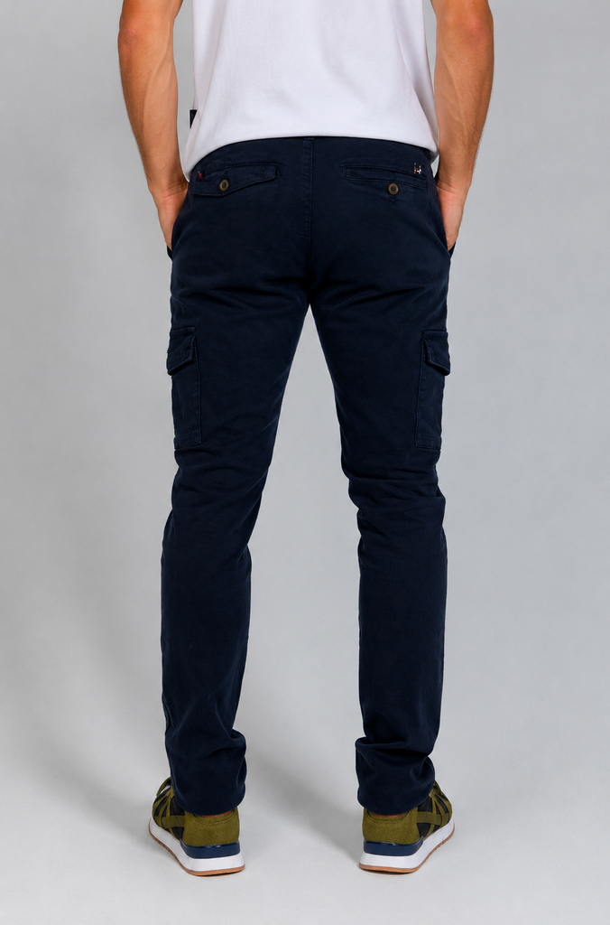 Pantalón Elástico Cargo Marino