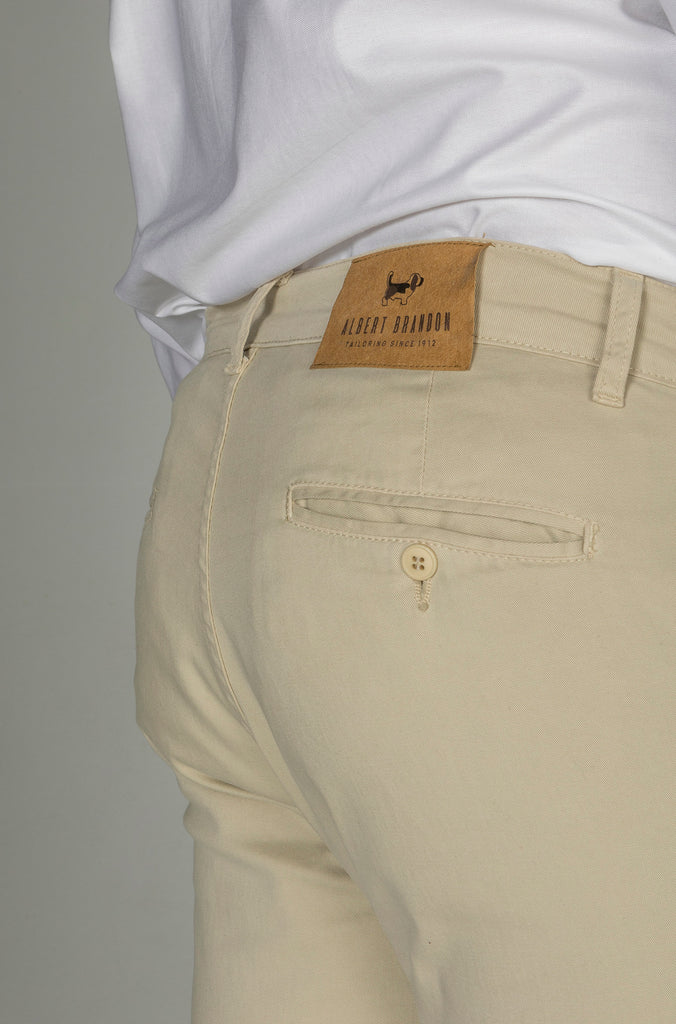 Pantalón Chino Sarga Beige