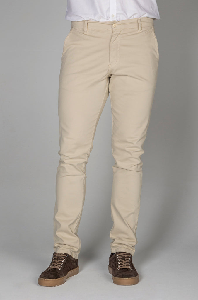 Pantalón Chino Sarga Beige