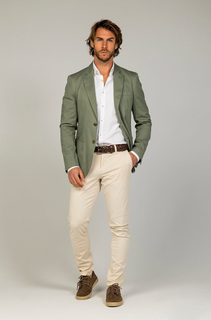 Americana Tokio Algodón Verde Medio