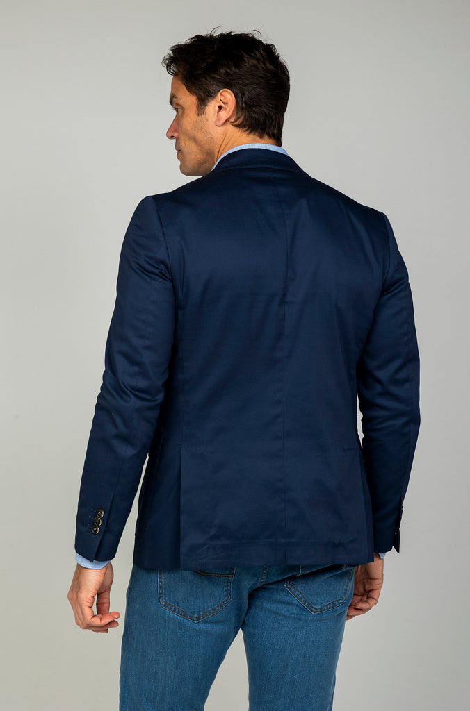 Americana Casual Algodón Marino.