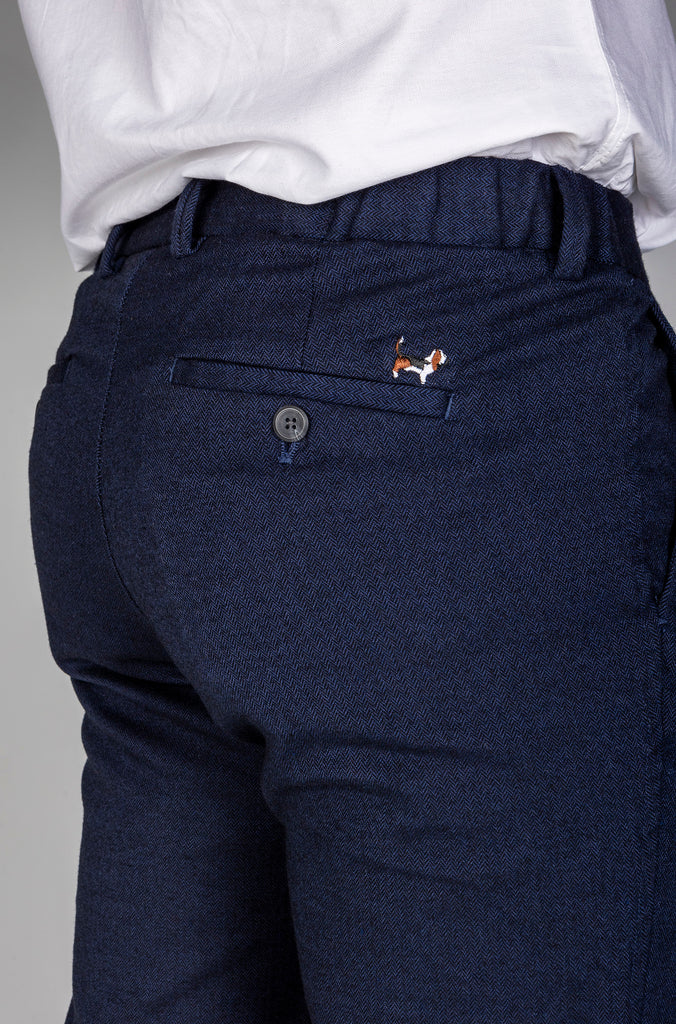 Pantalón Chino Jogger Espiga Marino