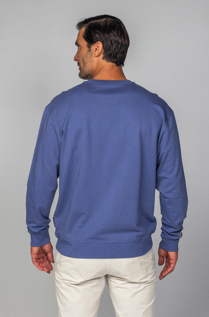 Sudadera Towel Azul Medio Beagle Relieve