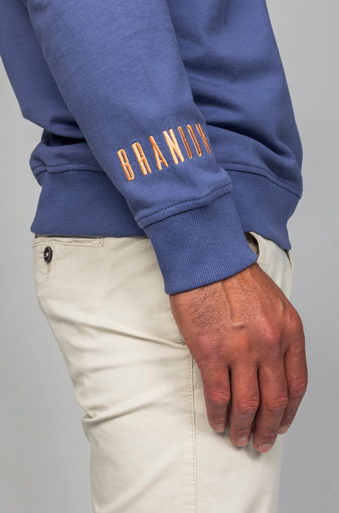 Sudadera Towel Azul Medio Beagle Relieve