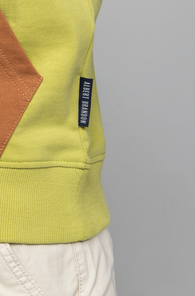 Sudadera Arrow Capucha Tricolor Verde