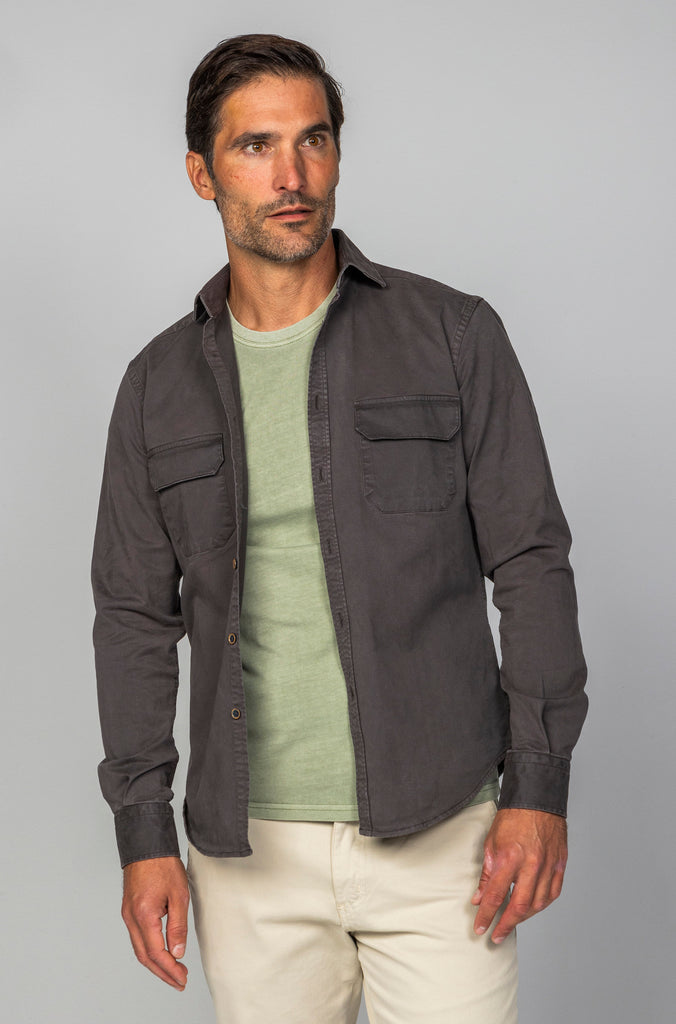 Sobrecamisa Icaria Garment Dyed  Gris Marengo