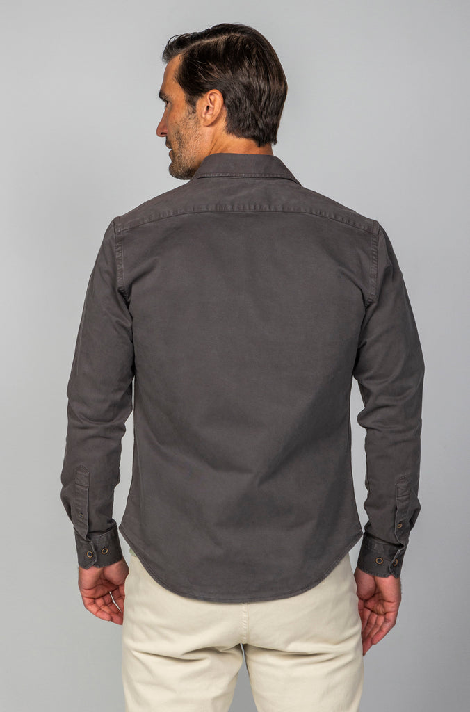 Sobrecamisa Icaria Garment Dyed  Gris Marengo