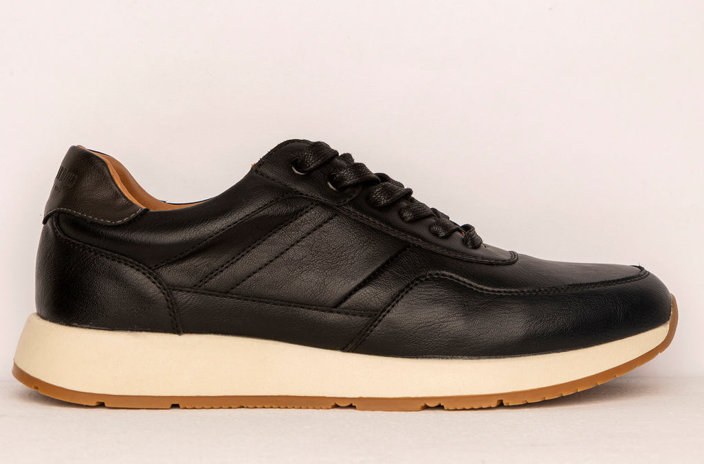 ZAPATILLA SPORT POLIPIEL NEGRA