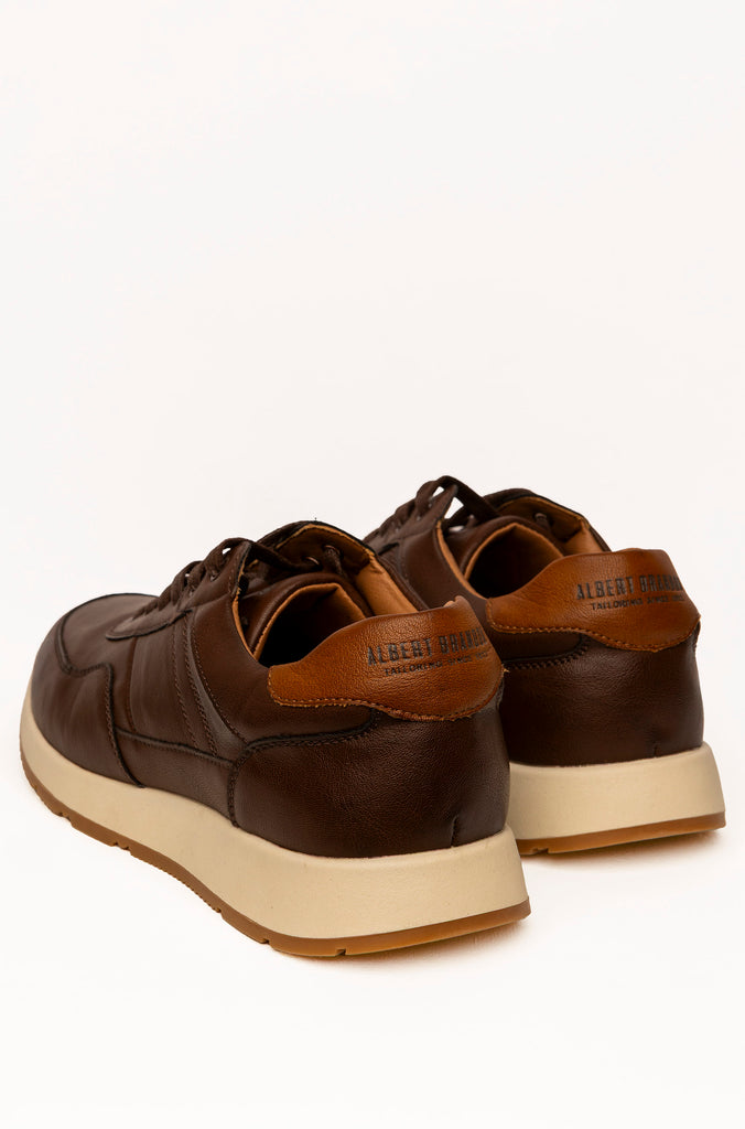 ZAPATILLA SPORT POLIPIEL MARRÓN