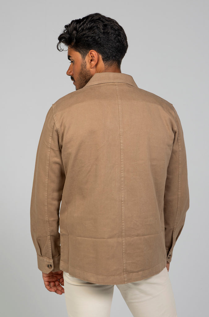 Sahariana Duster Tintada Marron
