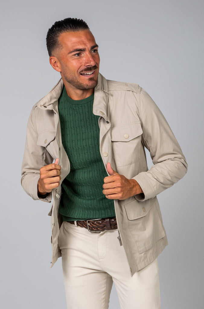 Chaqueta Deportiva Color Piedra
