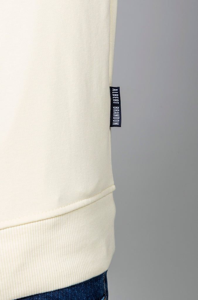 Sudadera BUDAPEST Cuello Zipper Crema