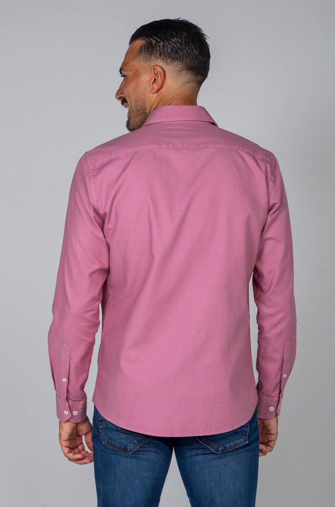 Camisa Piqué Tintada Rosa Cosmos