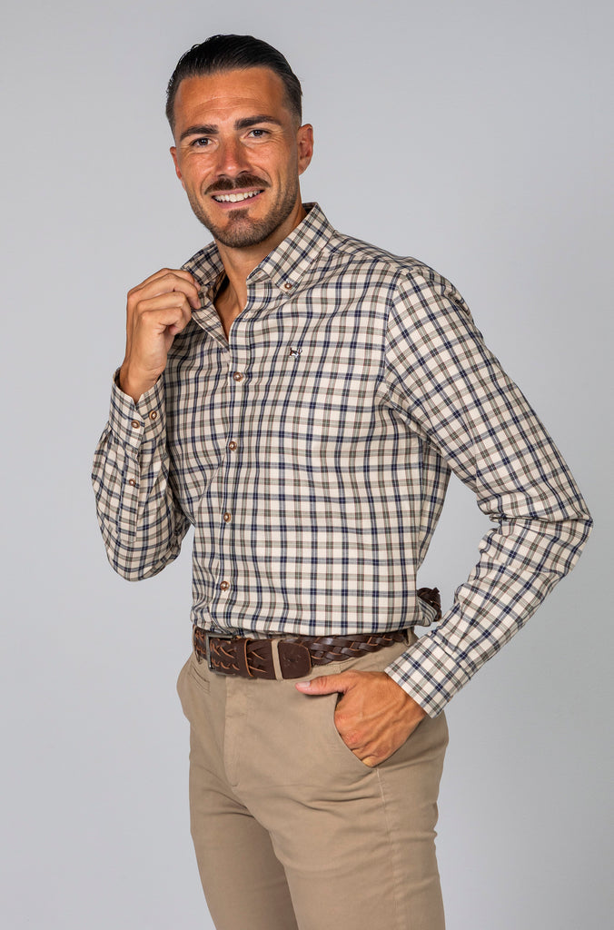 Camisa Viella Twill Beig