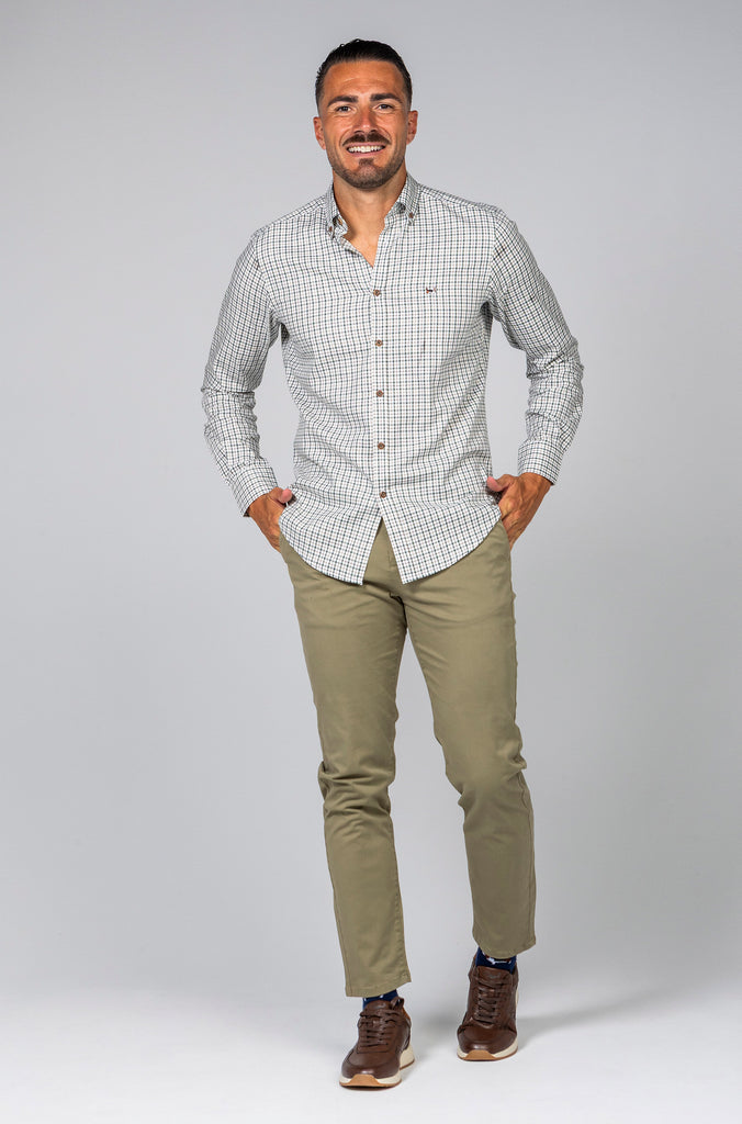 Camisa Viella Sport Cuadro Verde