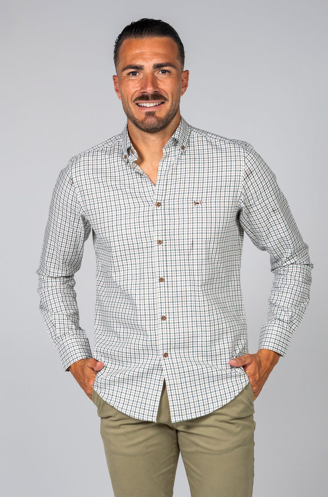 Camisa Viella Sport Cuadro Verde