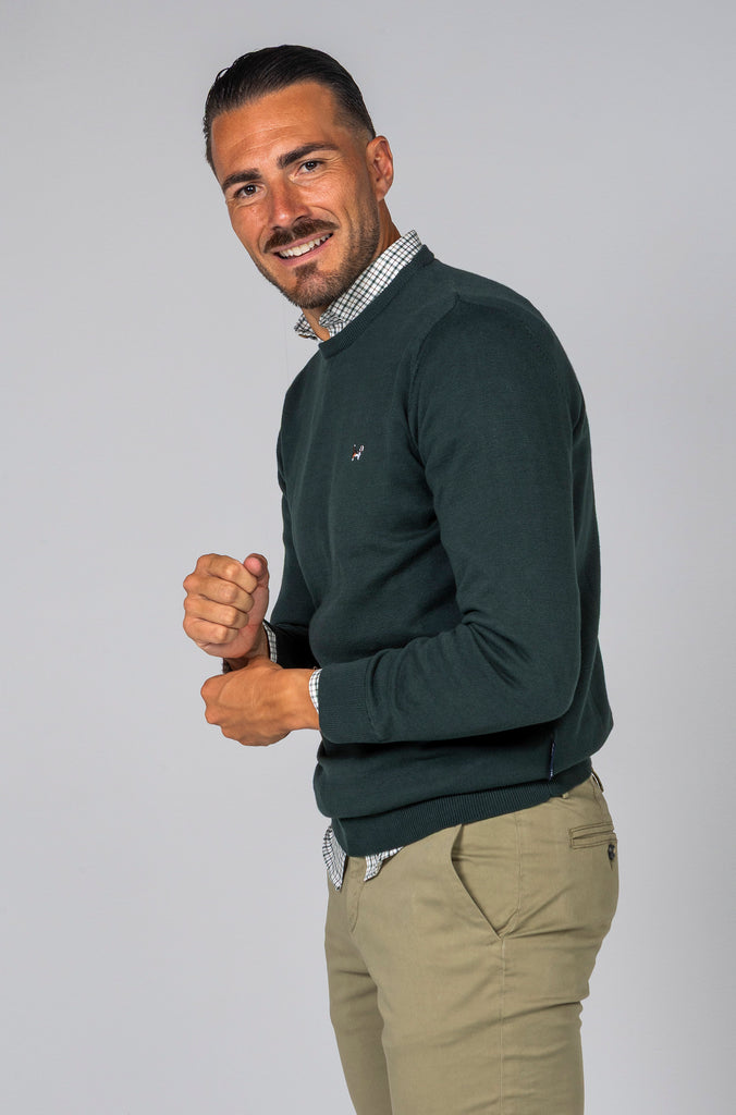Pantalón Chino Regular Verde Medio