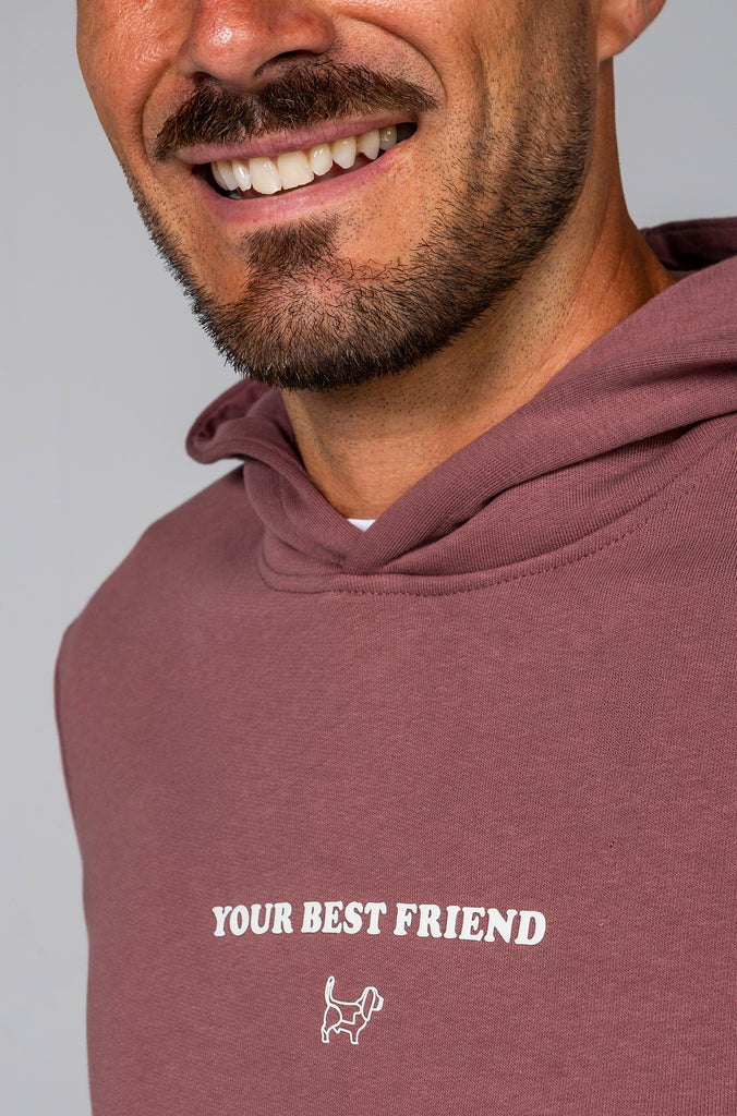 Sudadera Praga Color Burdeos