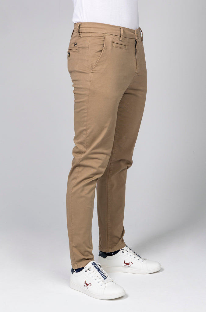 Pantalón Chino Regular Beig