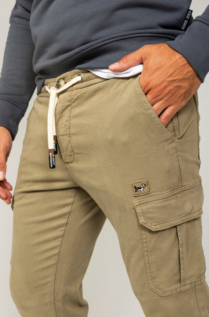 Pantalón Jogger Cargo Kaki