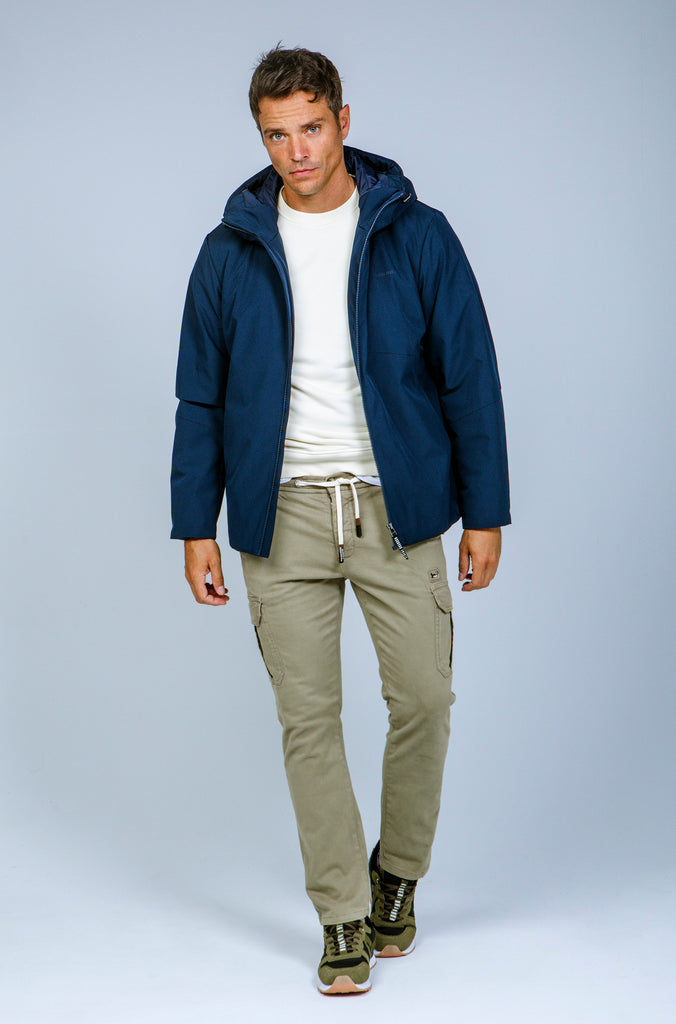 Parka Técnica Dream Con Capucha Marino