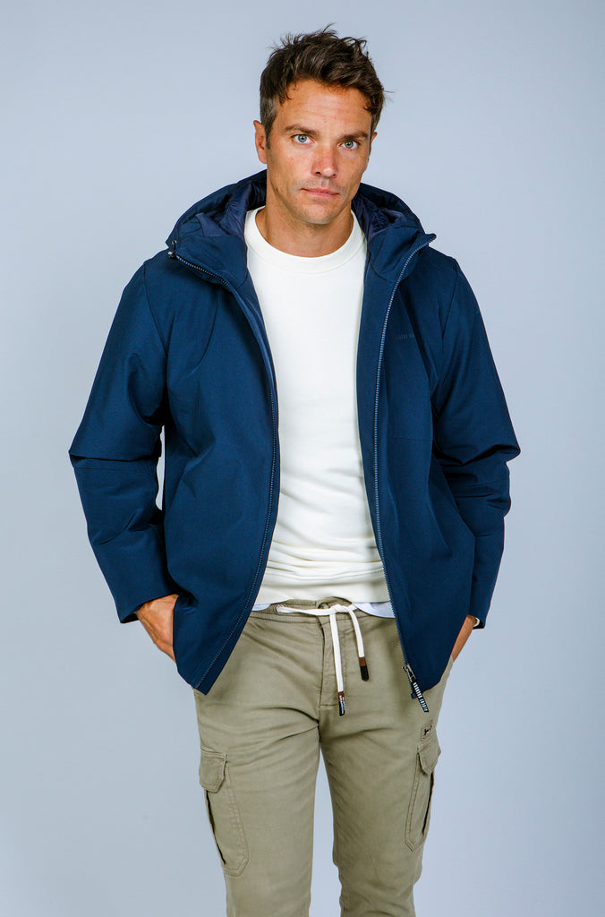 Parka Técnica Dream Con Capucha Marino
